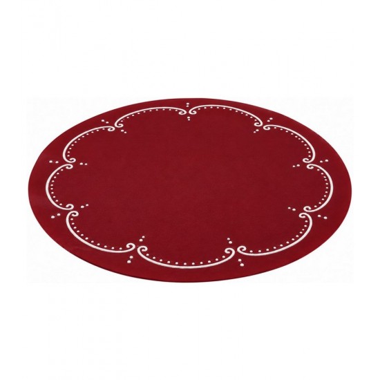 Lugar Americano 38cm Charme Vermelho Polipropileno Wolff